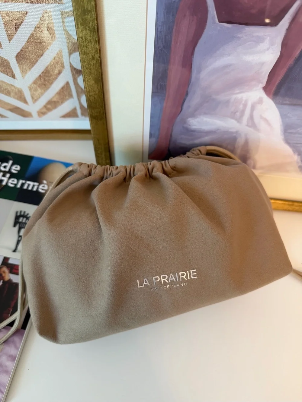 La Prairie Leather Cosmetic Bag Set